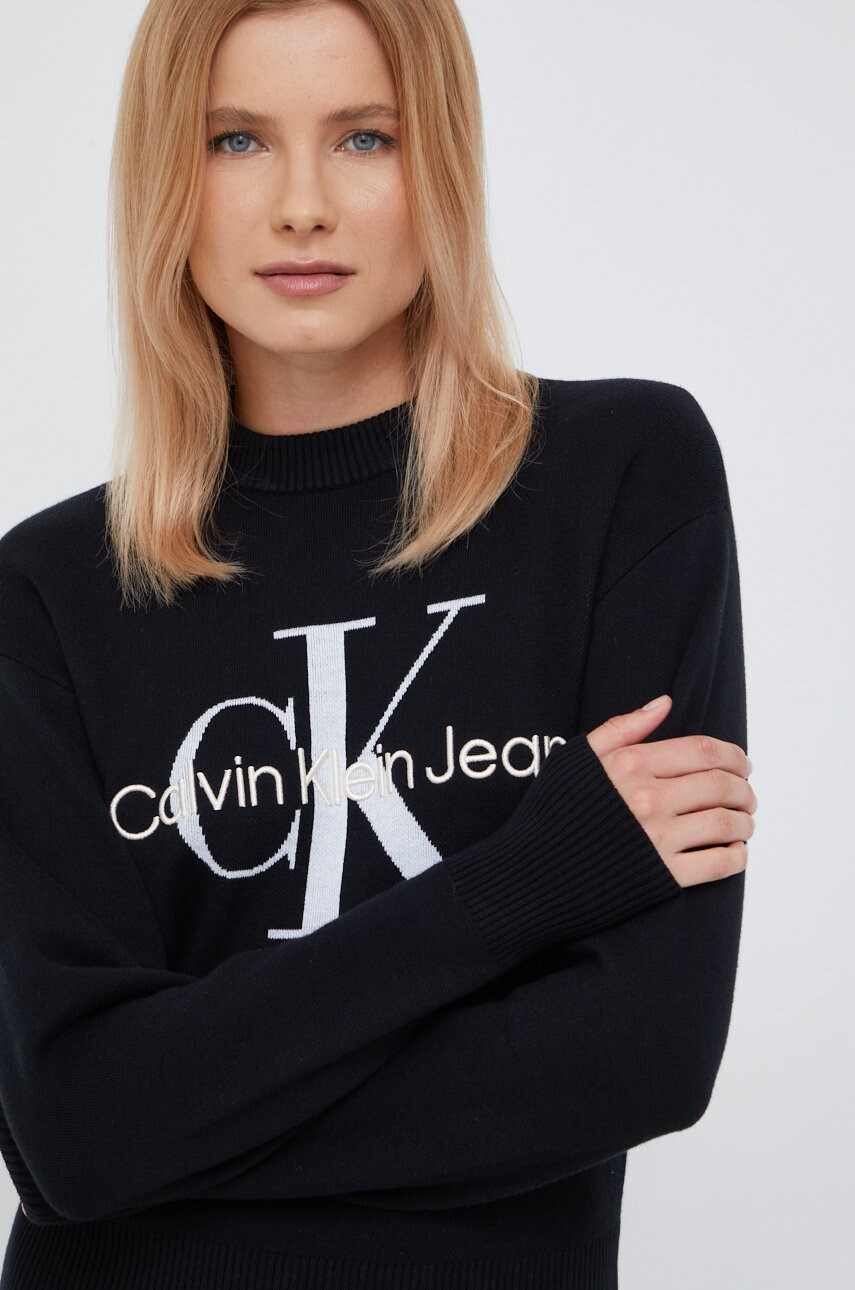 Calvin Klein Jeans Памучен пуловер - Pepit.bg