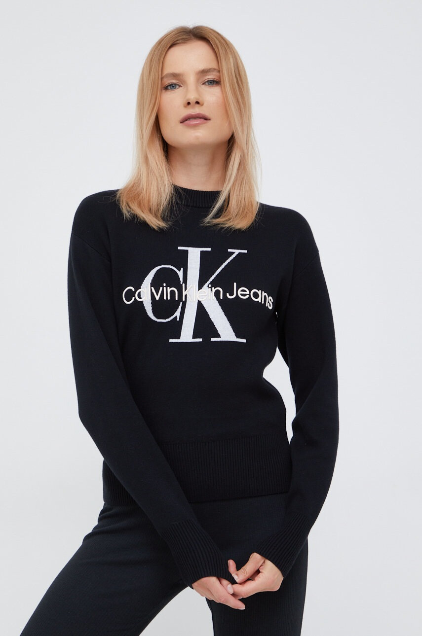 Calvin Klein Jeans Памучен пуловер - Pepit.bg