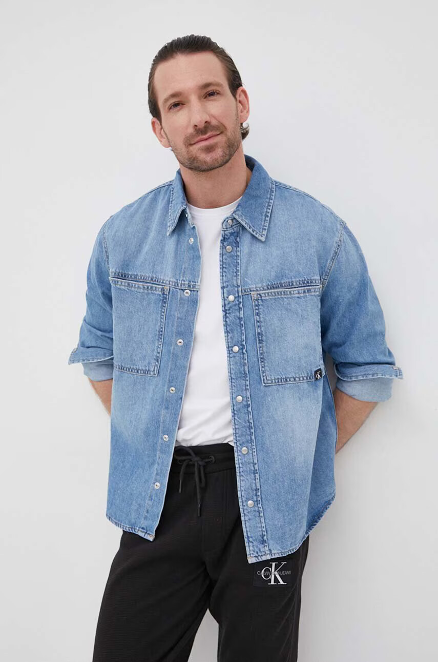 Calvin Klein Jeans Памучна риза - Pepit.bg
