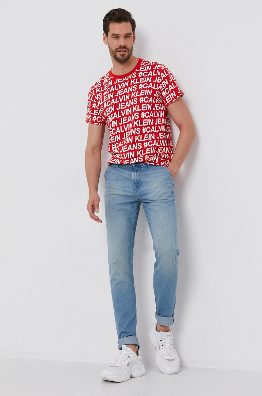 Calvin Klein Jeans Памучна тениска - Pepit.bg