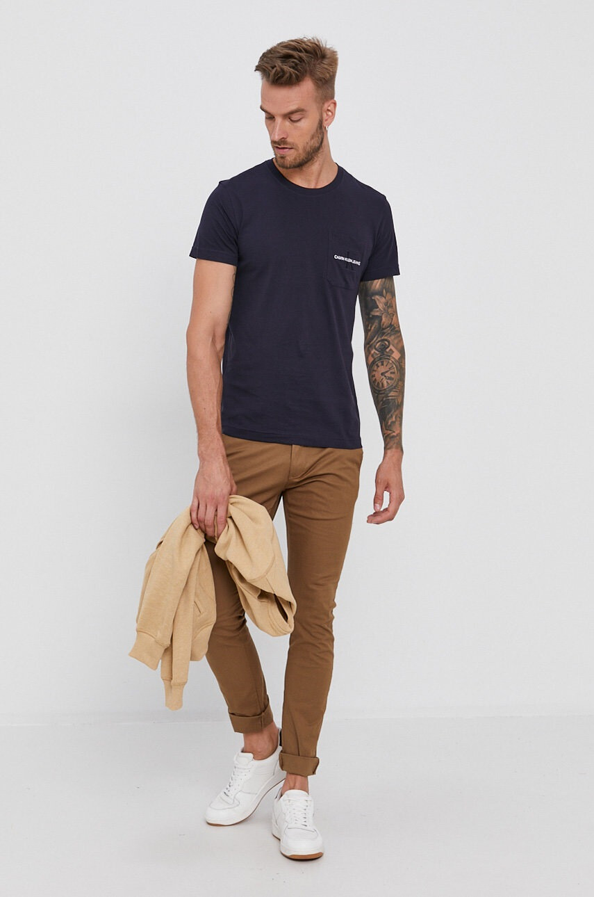 Calvin Klein Jeans Памучна тениска - Pepit.bg