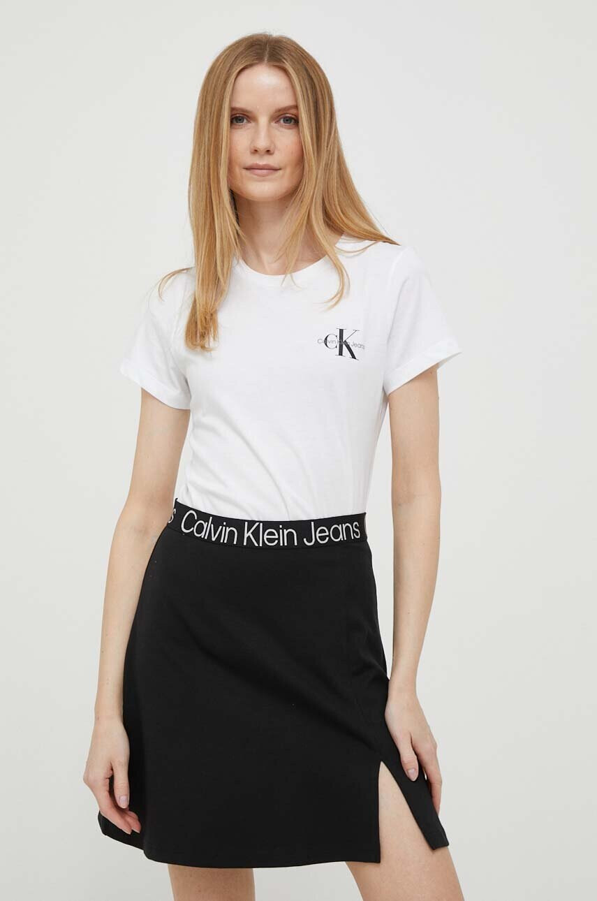 Calvin Klein Jeans Памучна тениска (2 броя) в зелено - Pepit.bg