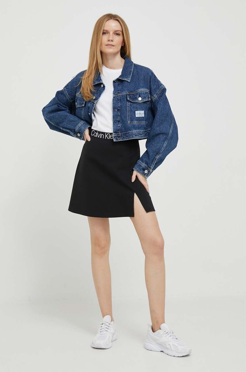 Calvin Klein Jeans Памучна тениска (2 броя) в зелено - Pepit.bg