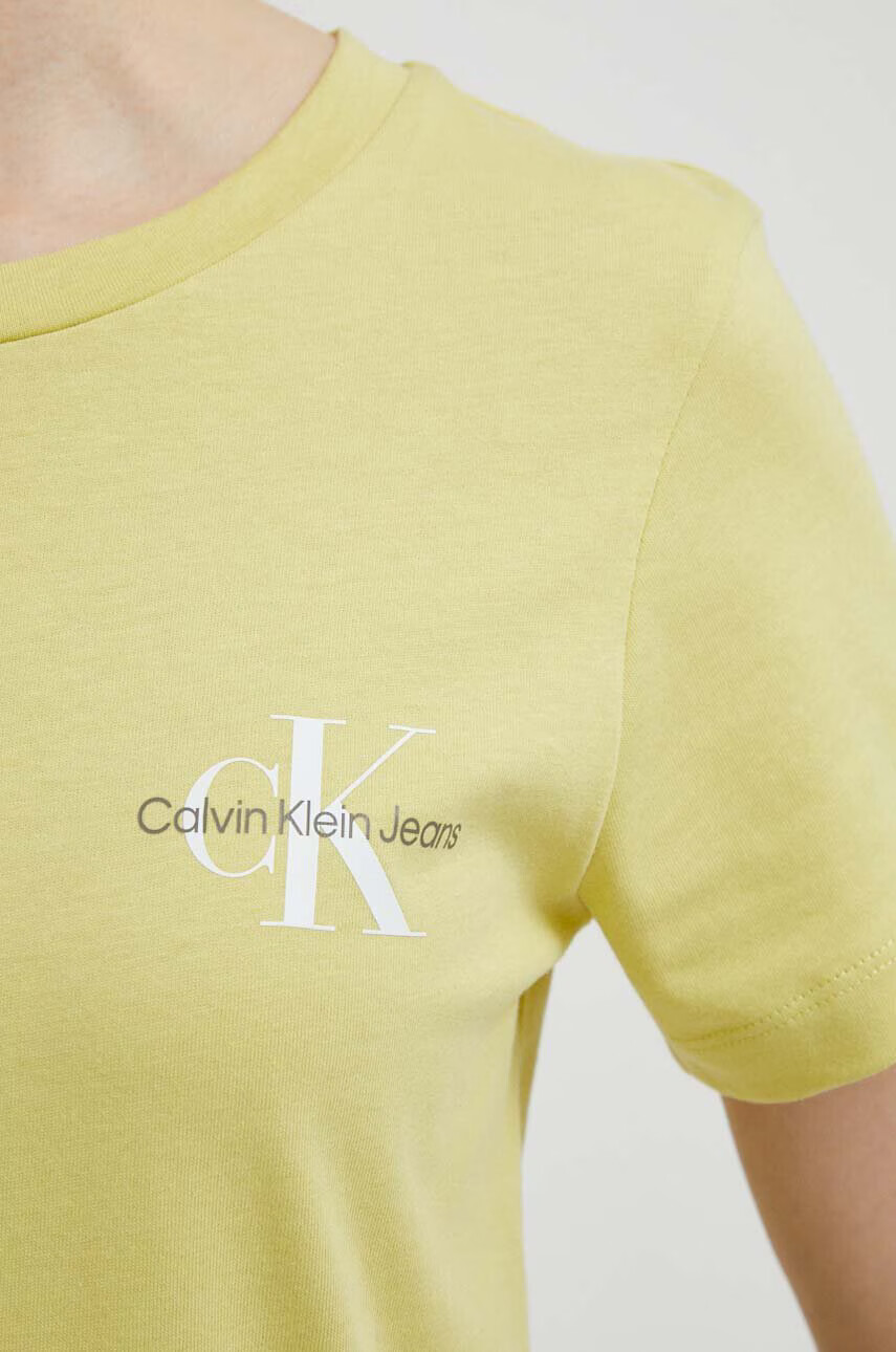 Calvin Klein Jeans Памучна тениска (2 броя) в зелено - Pepit.bg