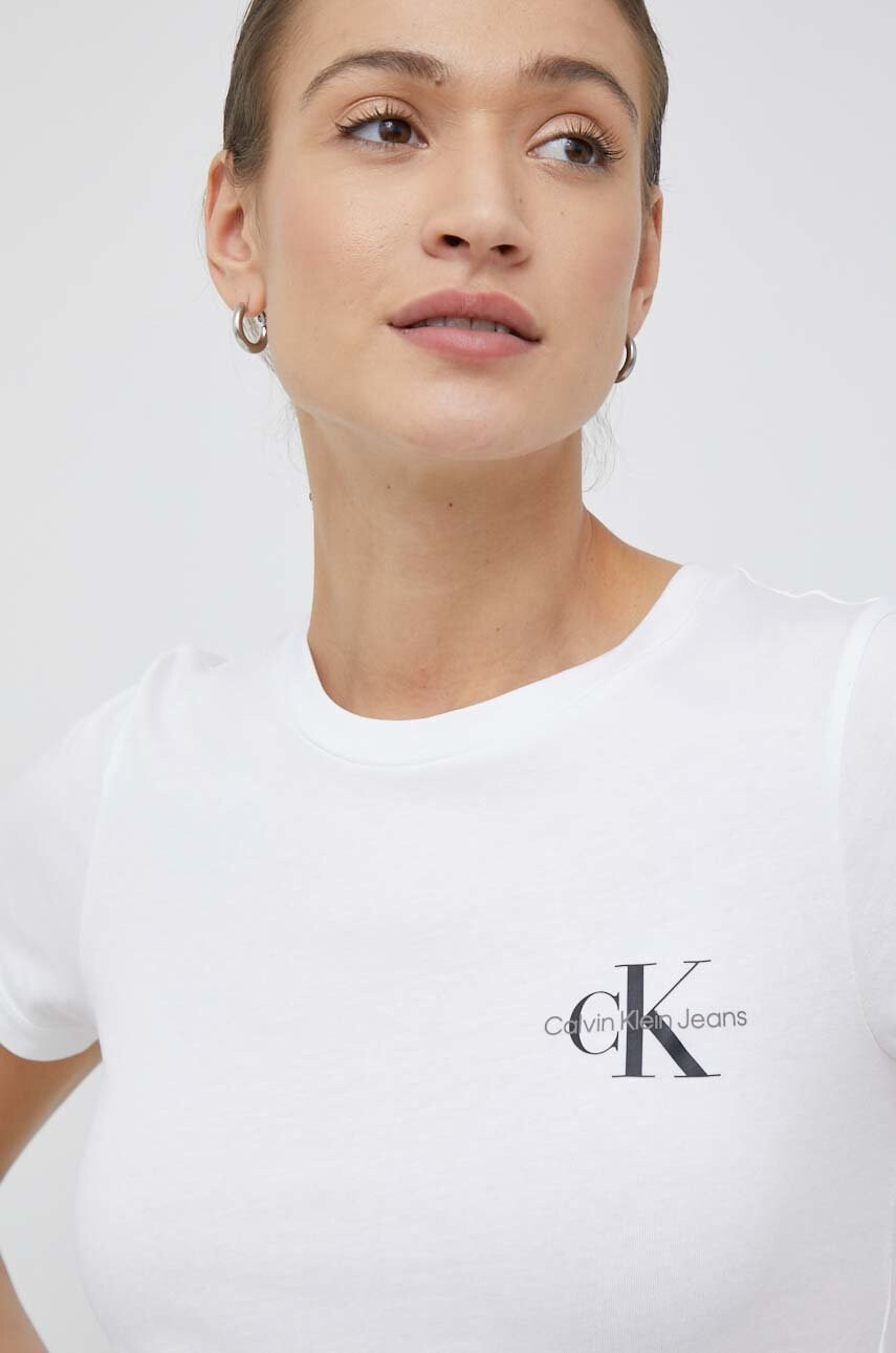 Calvin Klein Jeans Памучна тениска (2 броя) в розово - Pepit.bg