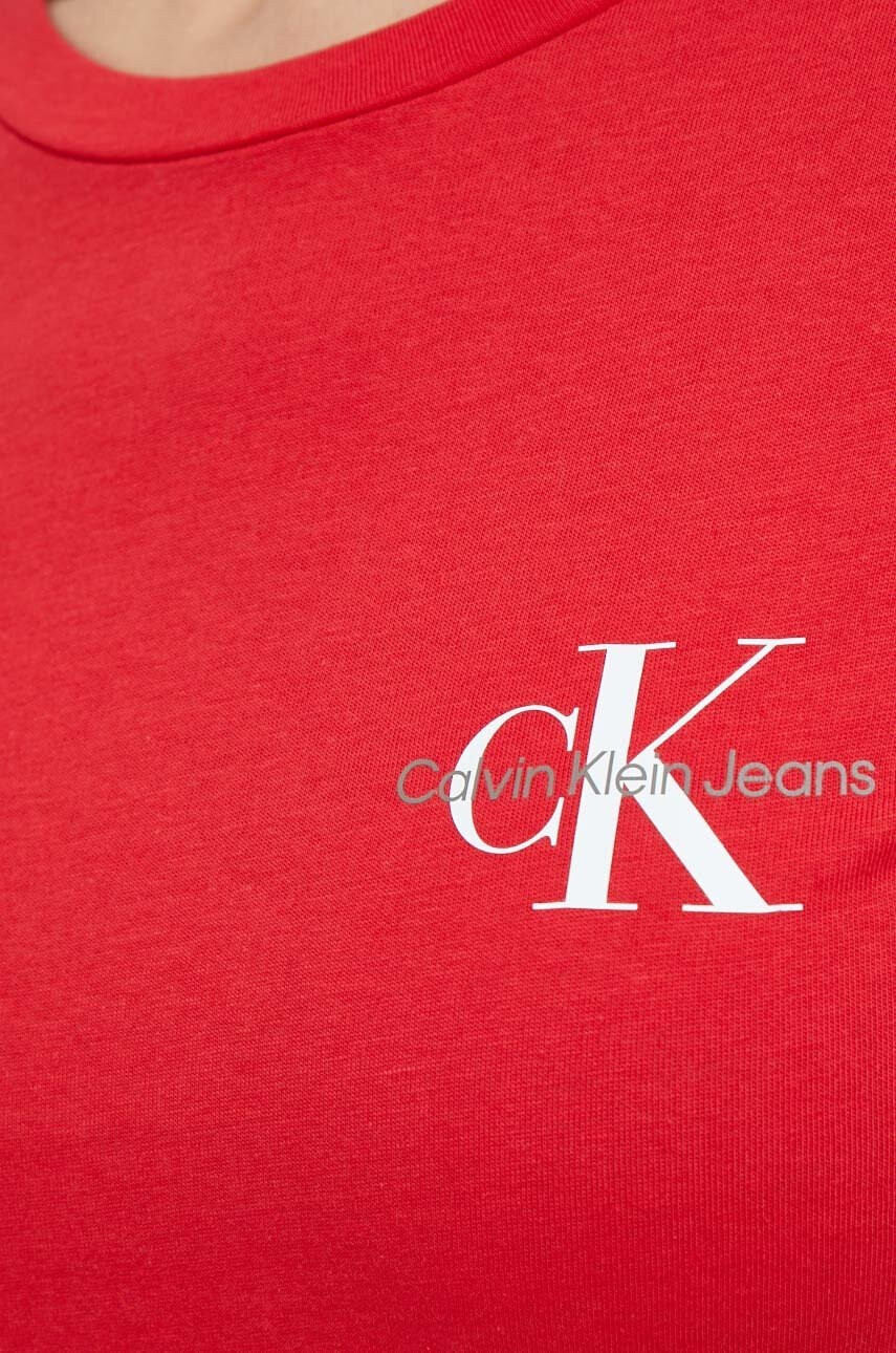 Calvin Klein Jeans Памучна тениска (2 броя) в розово - Pepit.bg