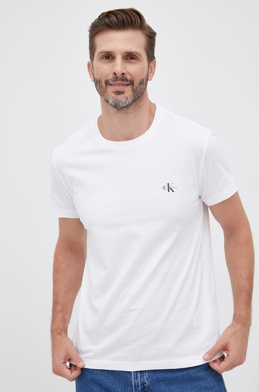 Calvin Klein Jeans Памучна тениска (2 чифта) - Pepit.bg