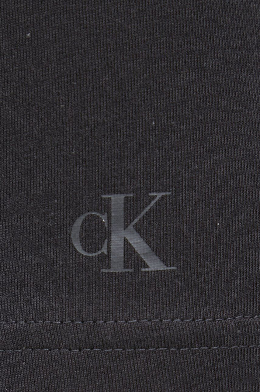 Calvin Klein Jeans Памучна тениска в черно с принт - Pepit.bg