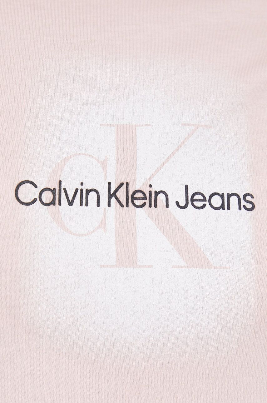 Calvin Klein Jeans Памучна тениска в розово - Pepit.bg