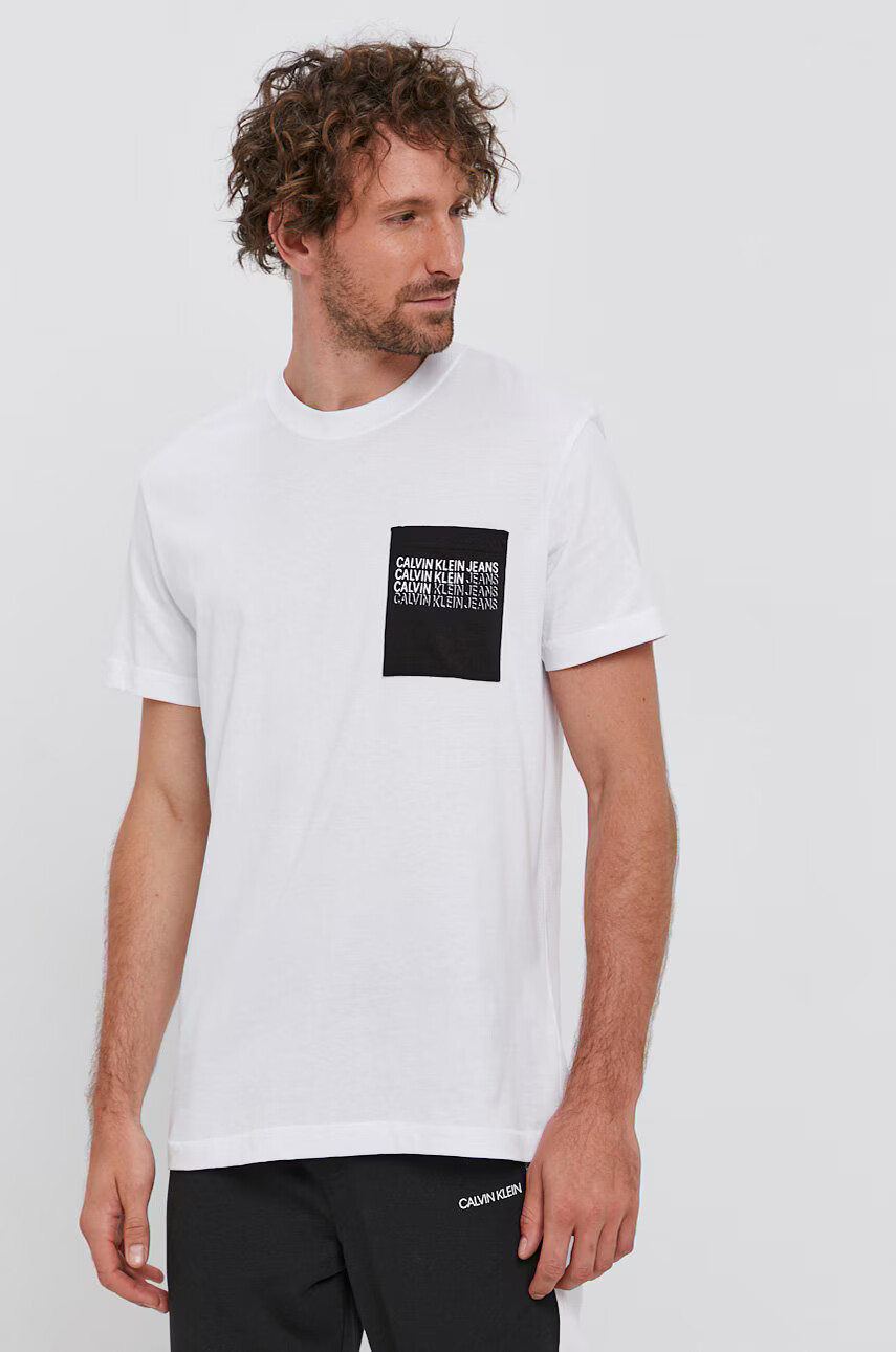 Calvin Klein Jeans Памучна тениска - Pepit.bg
