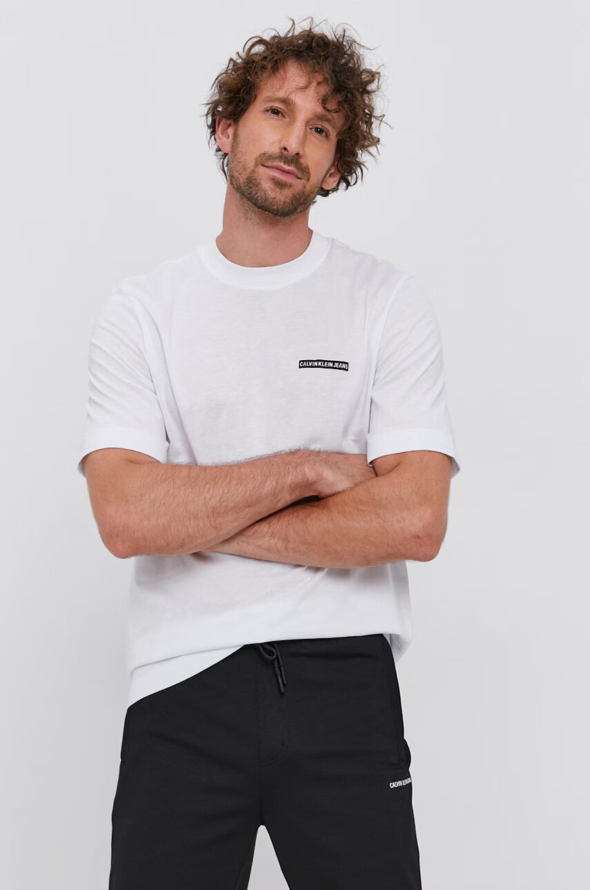 Calvin Klein Jeans Памучна тениска - Pepit.bg