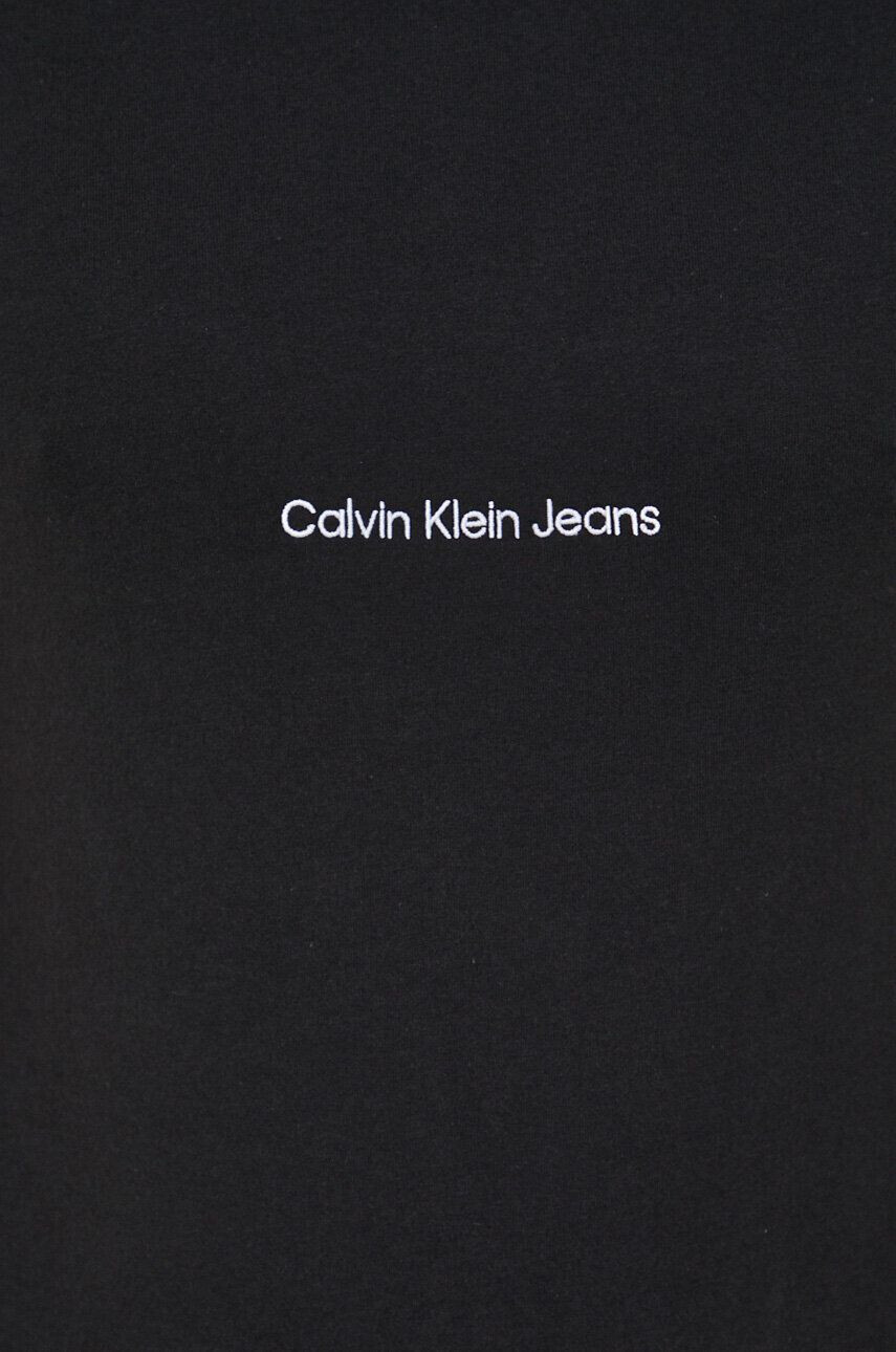 Calvin Klein Jeans Памучна тениска в лилаво - Pepit.bg