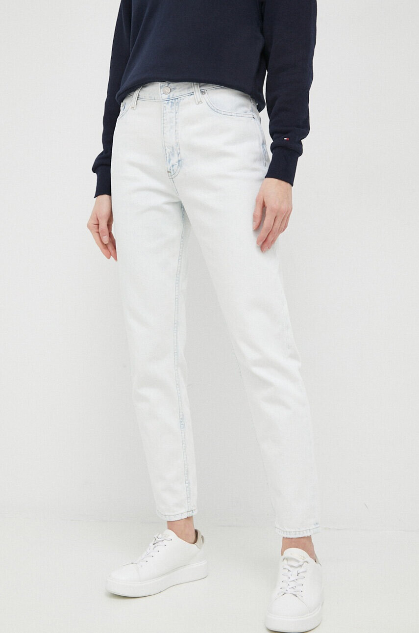 Calvin Klein Jeans Памучни дънки в с висока талия - Pepit.bg