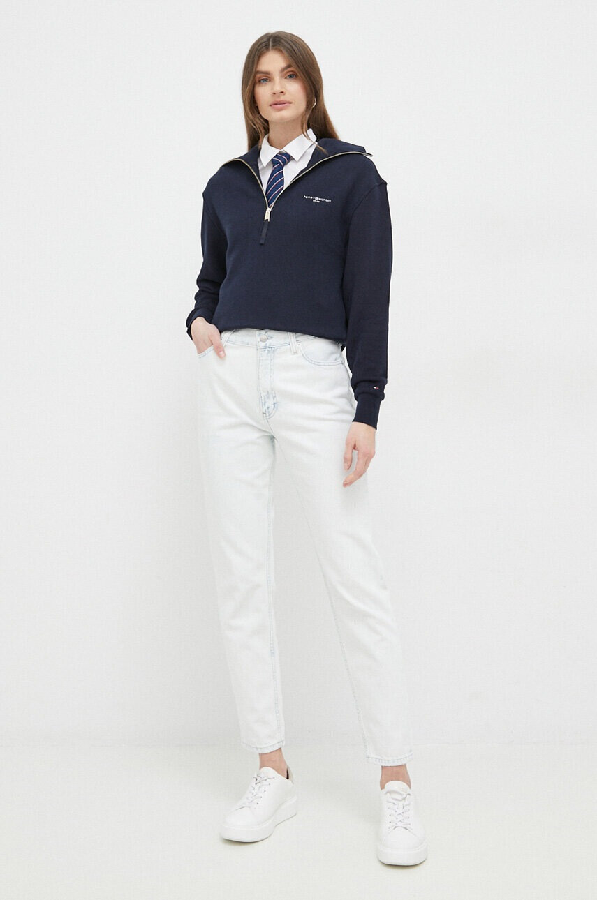 Calvin Klein Jeans Памучни дънки в с висока талия - Pepit.bg