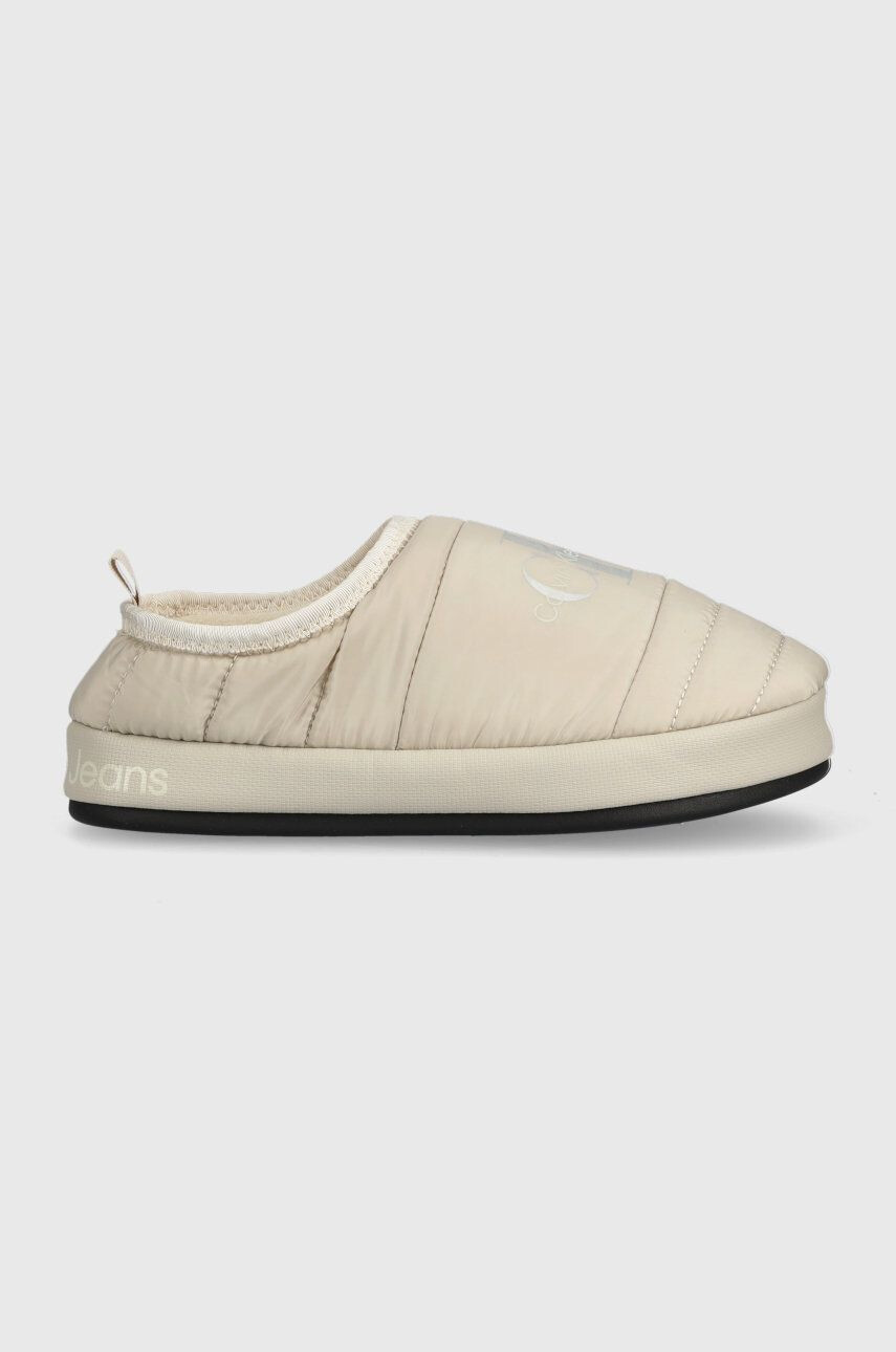 Calvin Klein Jeans Пантофи Home Slipper Wn в бежово - Pepit.bg