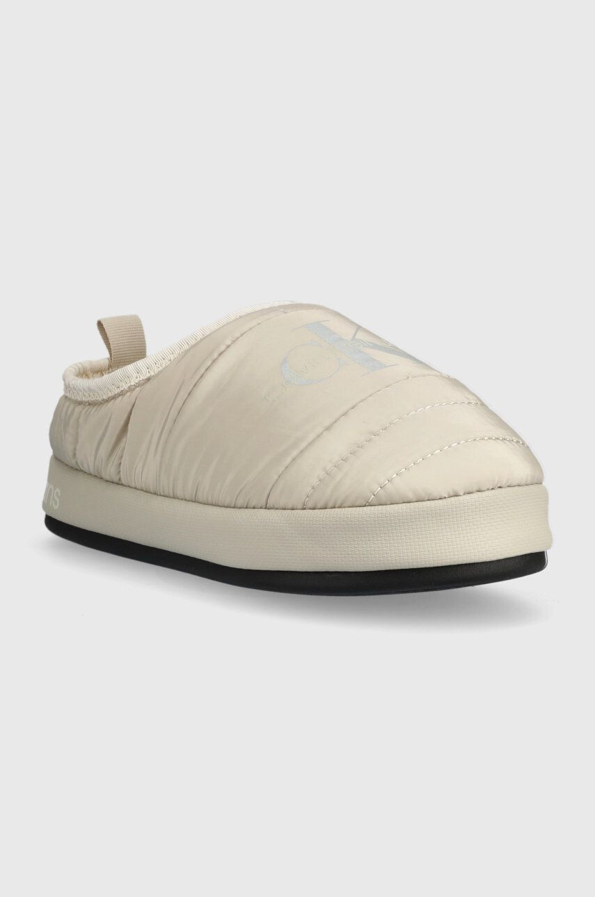 Calvin Klein Jeans Пантофи Home Slipper Wn в бежово - Pepit.bg