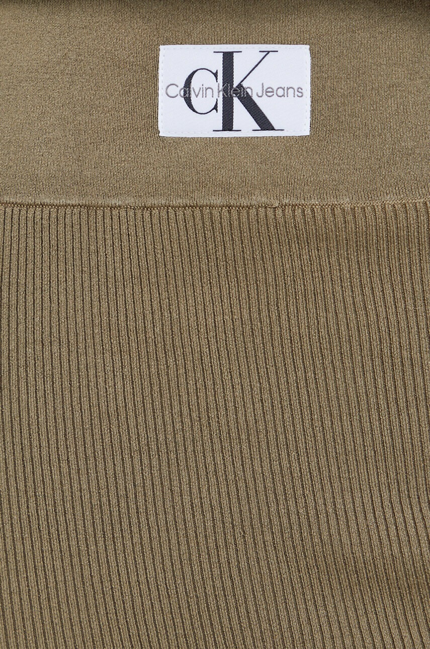 Calvin Klein Jeans Пола в зелено среднодълъг модел със стандартна кройка - Pepit.bg