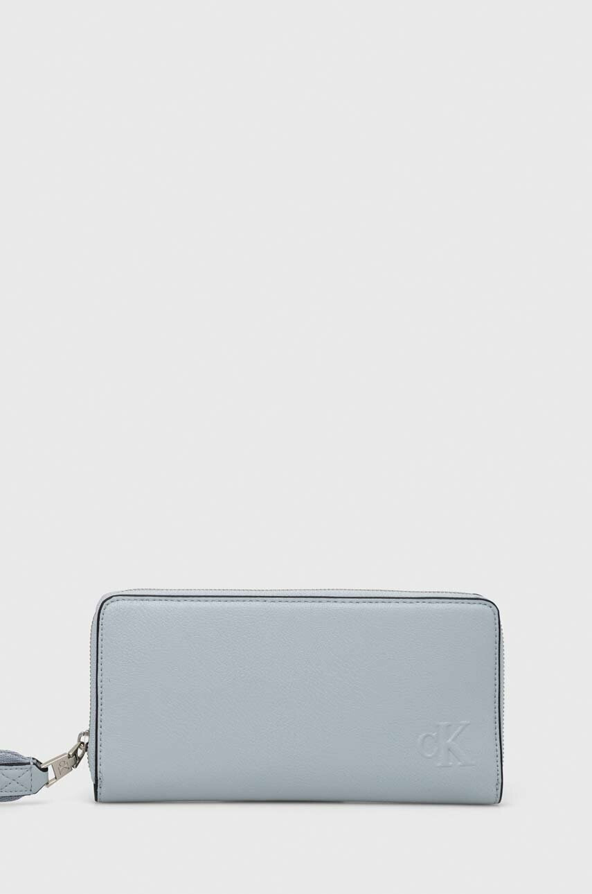 Calvin Klein Jeans Портмоне Дамски в синьо - Pepit.bg
