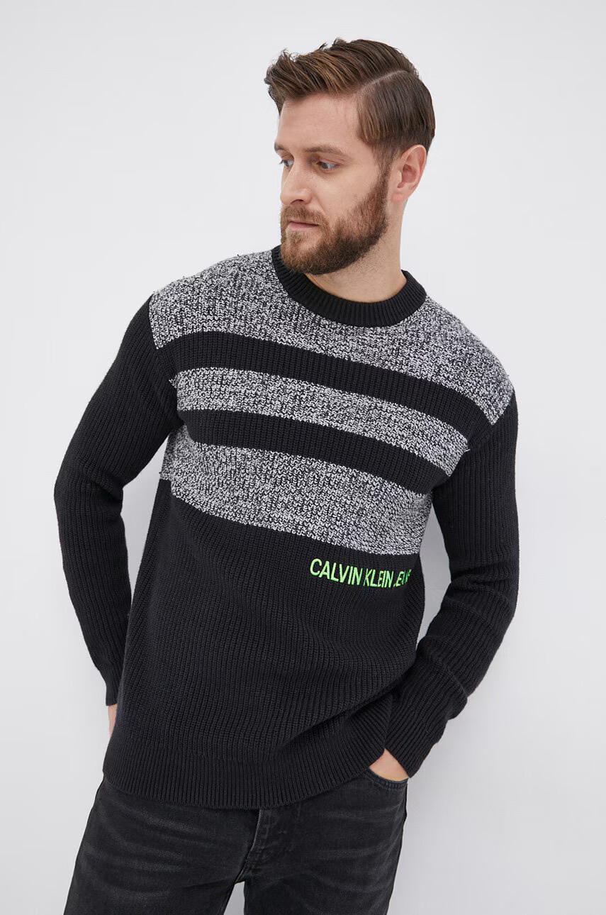 Calvin Klein Jeans Пуловер с вълна - Pepit.bg