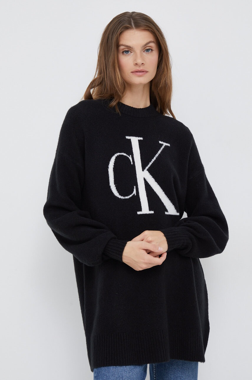 Calvin Klein Jeans Пуловер с вълна - Pepit.bg