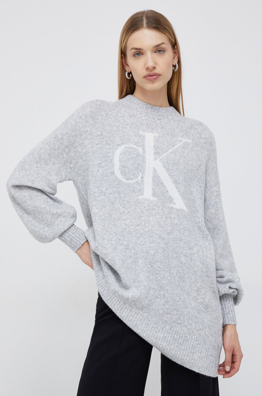 Calvin Klein Jeans Пуловер с вълна - Pepit.bg