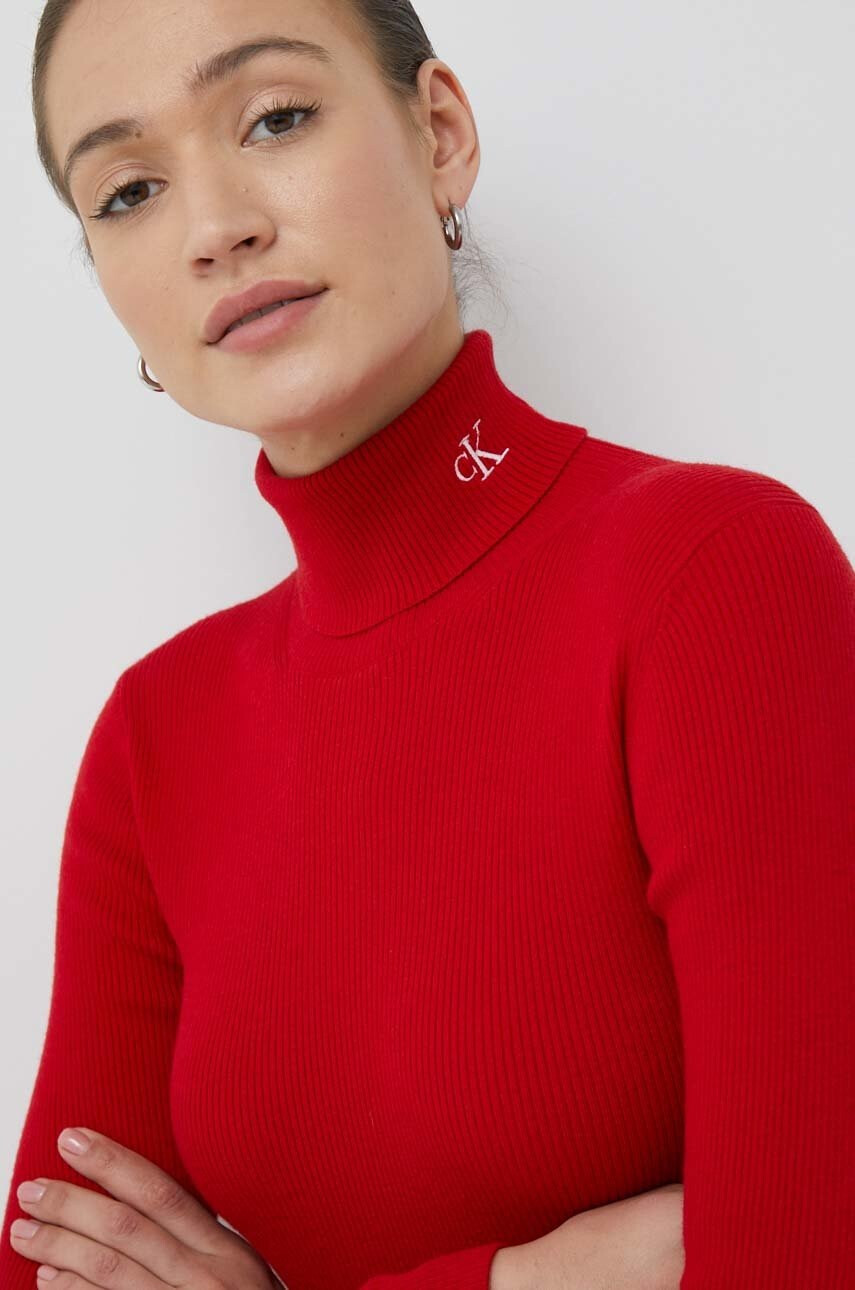 Calvin Klein Jeans Пуловер с вълна - Pepit.bg