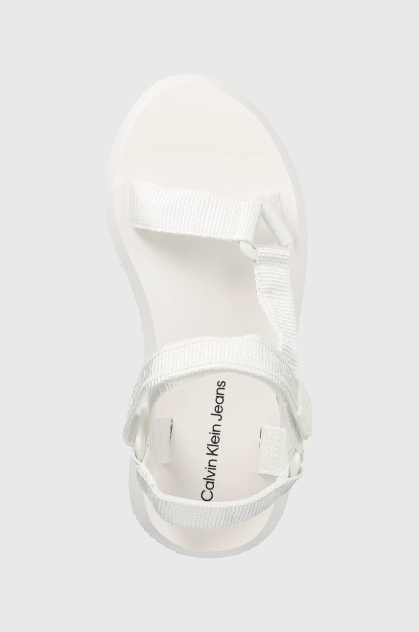 Calvin Klein Jeans Сандали дамско в бяло с платформа - Pepit.bg