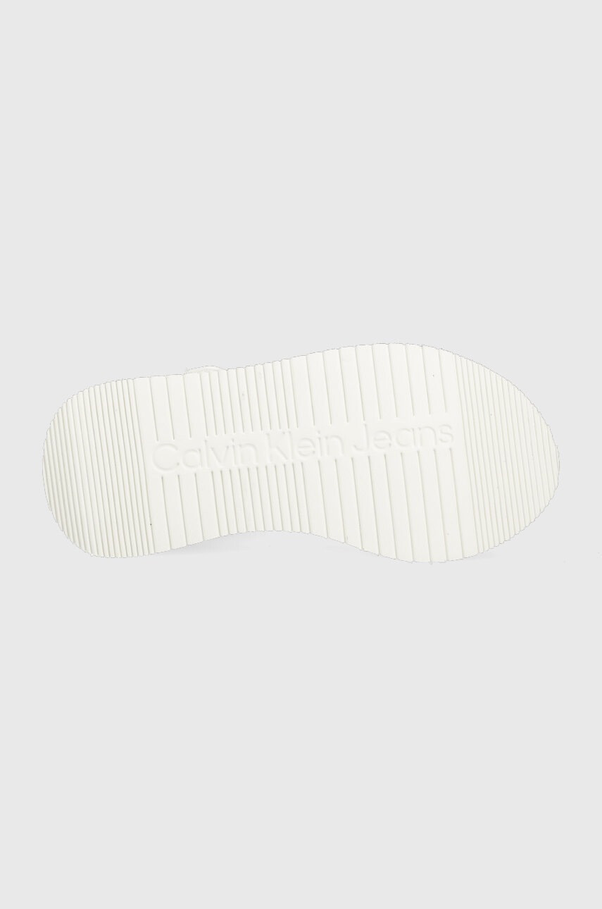 Calvin Klein Jeans Сандали дамско в бяло с платформа - Pepit.bg