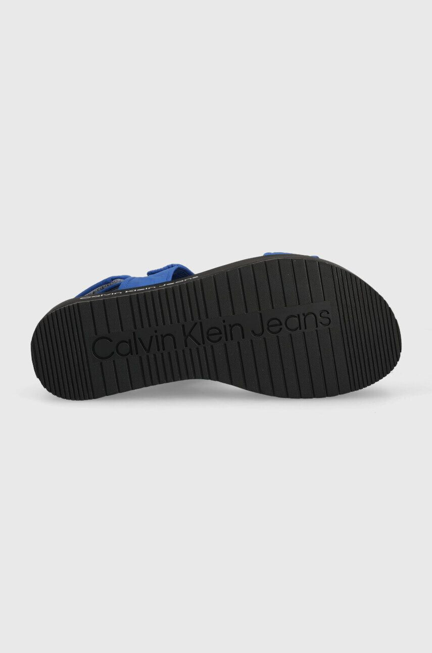 Calvin Klein Jeans Сандали FLATFORM SANDAL SOFTNY в синьо с платформа YW0YW00965 - Pepit.bg