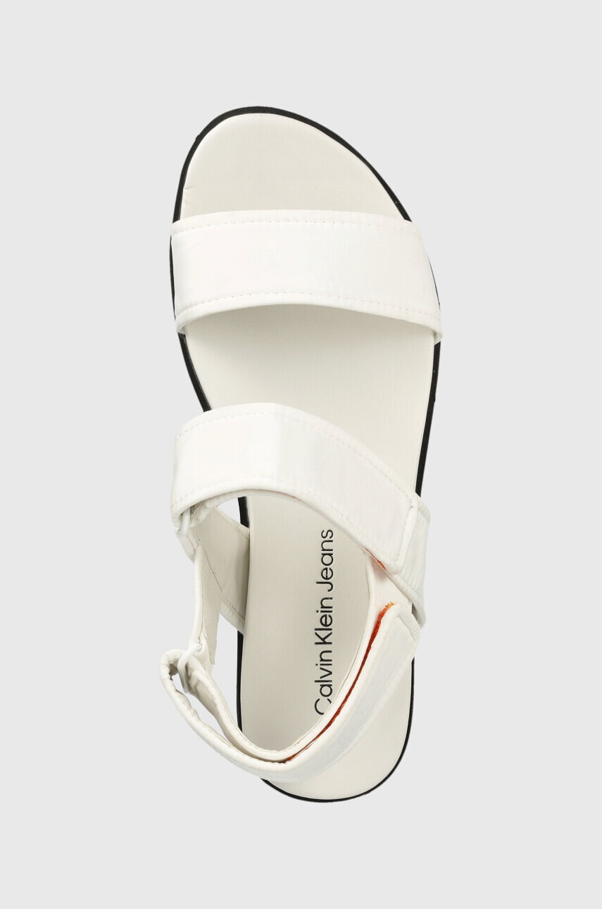 Calvin Klein Jeans Сандали FLATFORM SANDAL SOFTNY в бяло с платформа YW0YW00965 - Pepit.bg