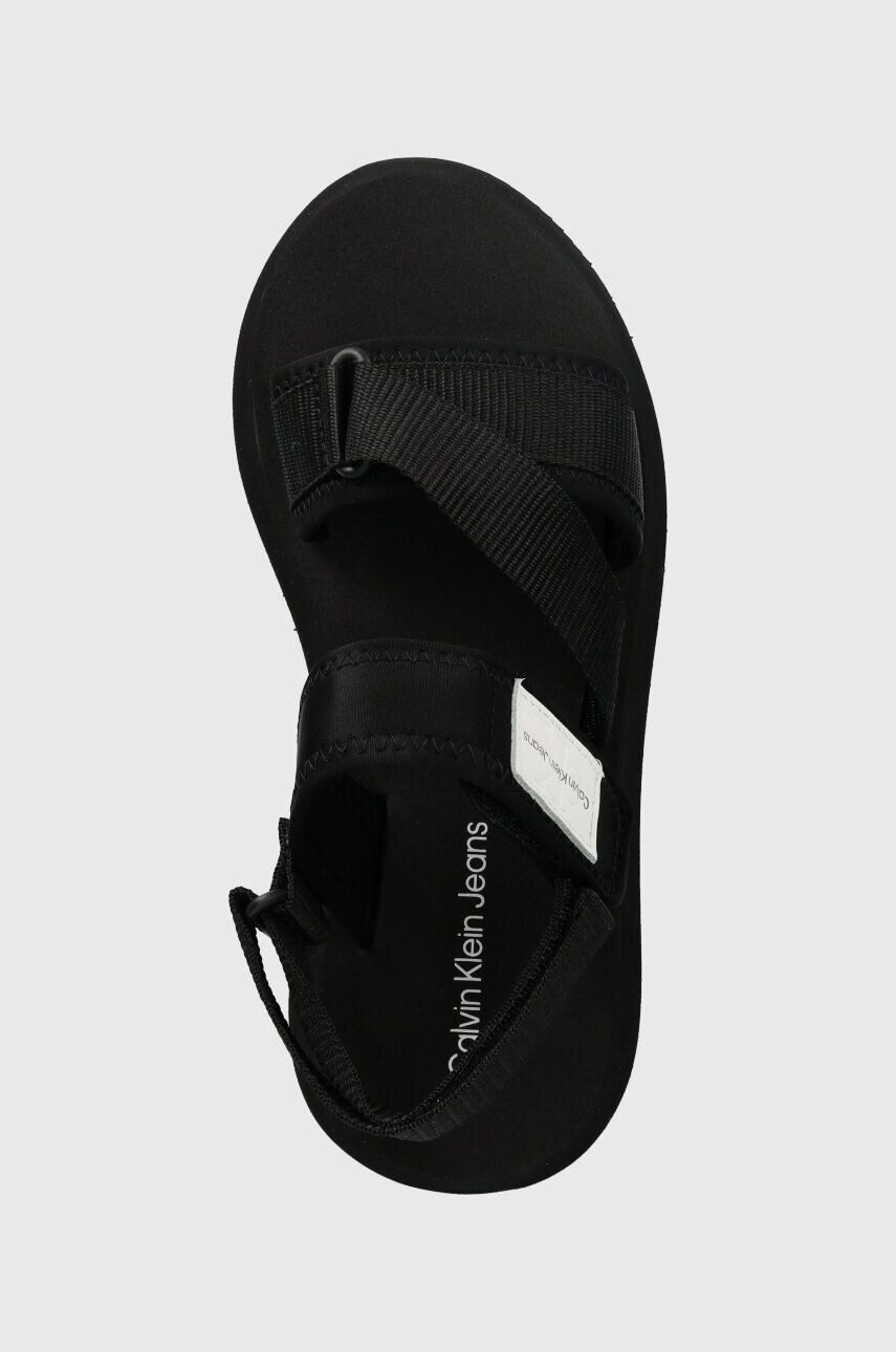 Calvin Klein Jeans Сандали PREFRESATO SANDAL BADGE в черно с платформа YW0YW00967 - Pepit.bg