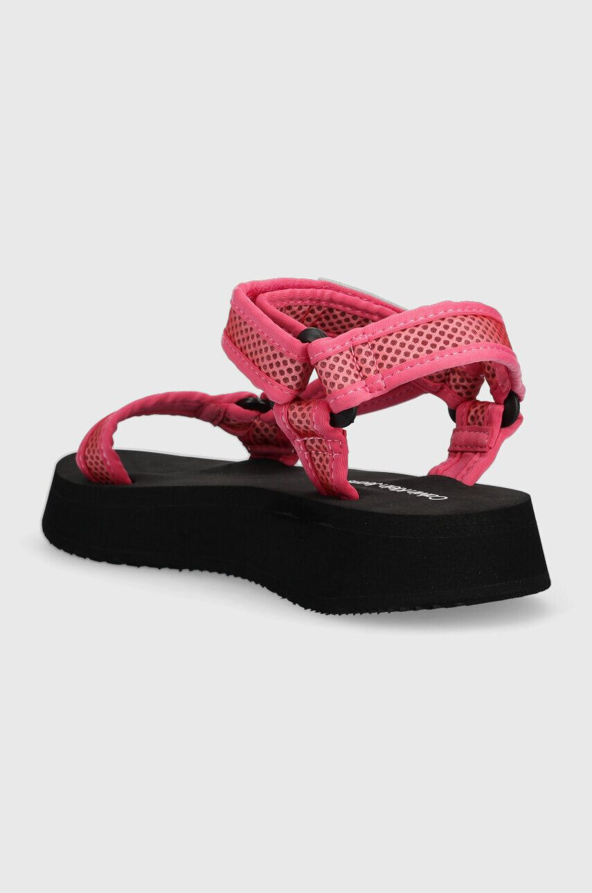 Calvin Klein Jeans Сандали PREFRESATO SANDAL WEBBING XRAY в розово с платформа YW0YW00969 - Pepit.bg