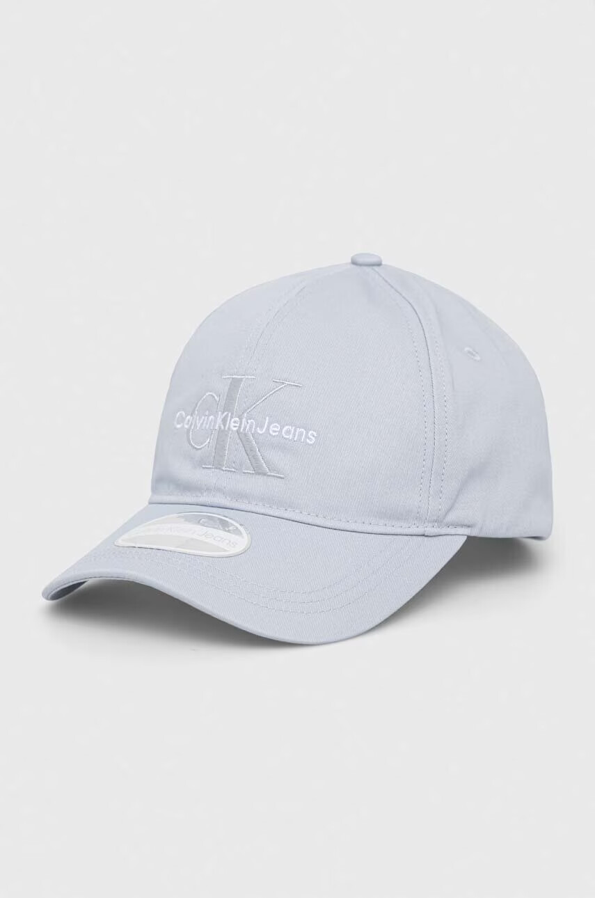 Calvin Klein Jeans Шапка в синьо с изчистен дизайн - Pepit.bg