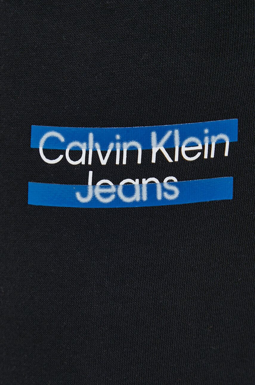 Calvin Klein Jeans Спортен панталон в черно с принт - Pepit.bg