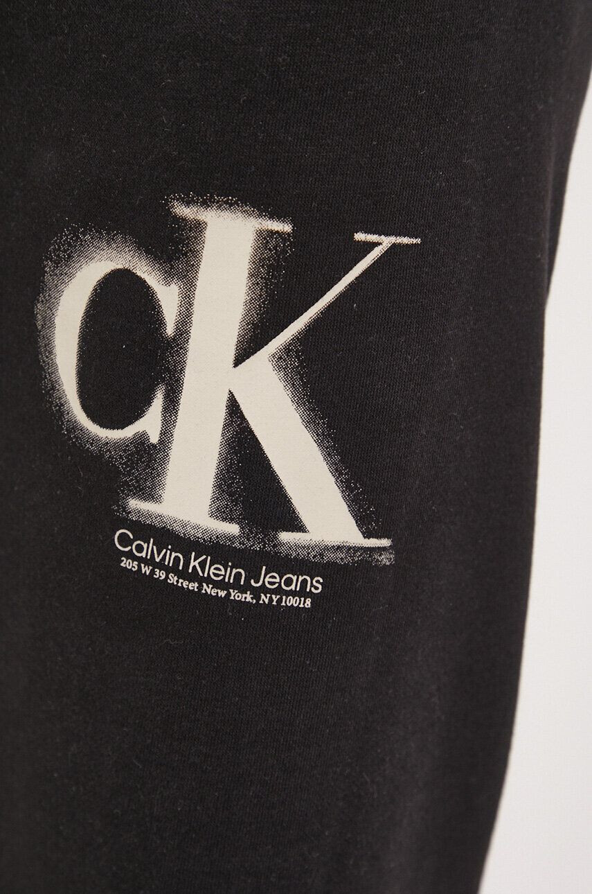 Calvin Klein Jeans Спортен панталон в черно с десен - Pepit.bg