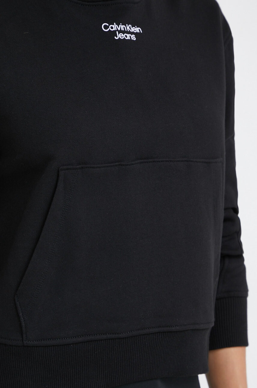 Calvin Klein Jeans Суичър в черно с изчистен дизайн - Pepit.bg