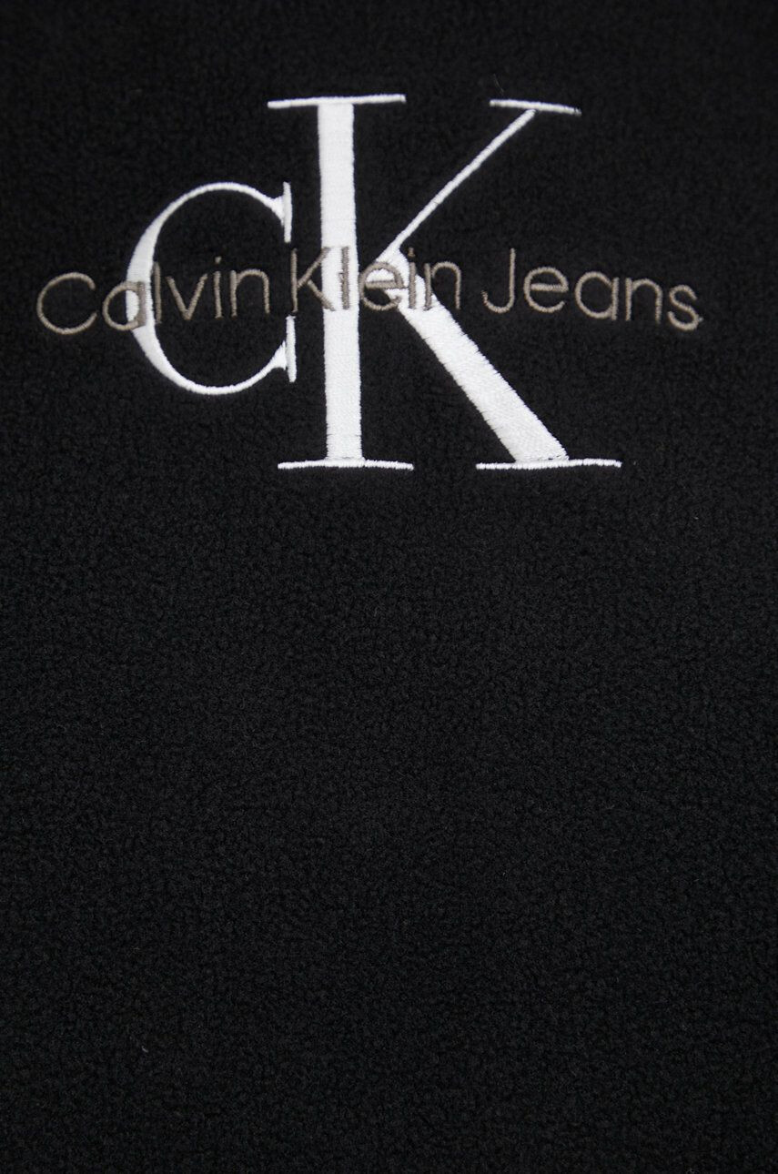 Calvin Klein Jeans Суичър в черно с апликация - Pepit.bg