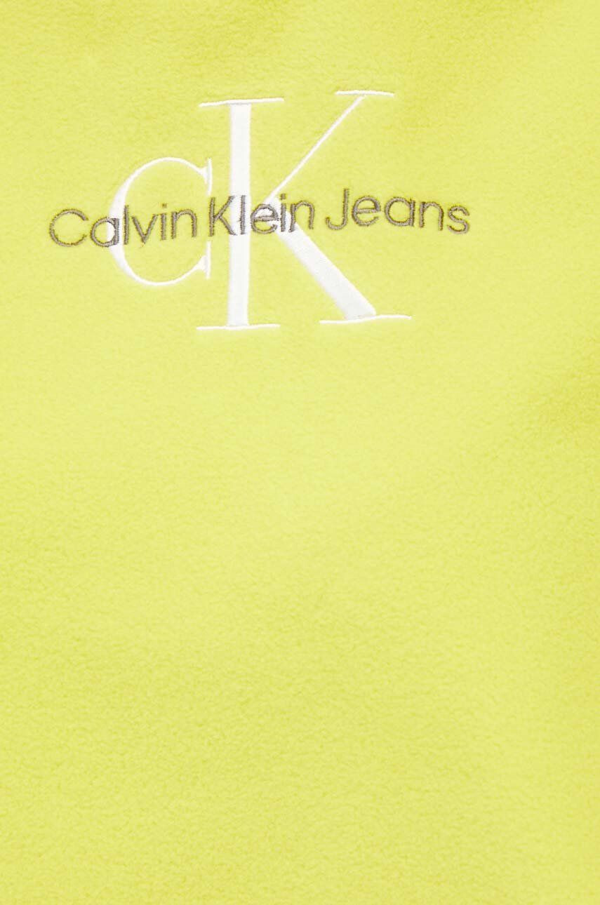 Calvin Klein Jeans Суичър в жълто с апликация - Pepit.bg