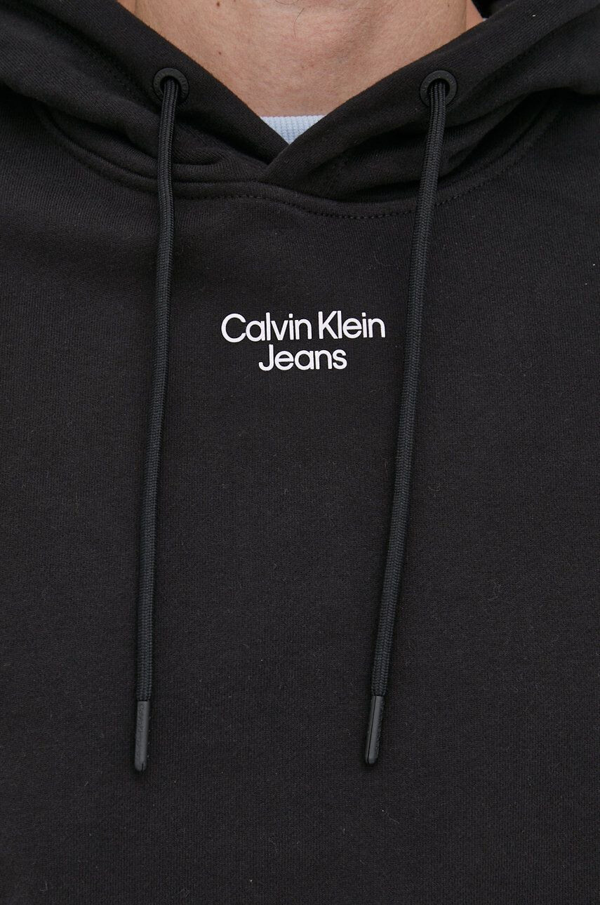 Calvin Klein Jeans Суичър мъжка в черно с принт - Pepit.bg