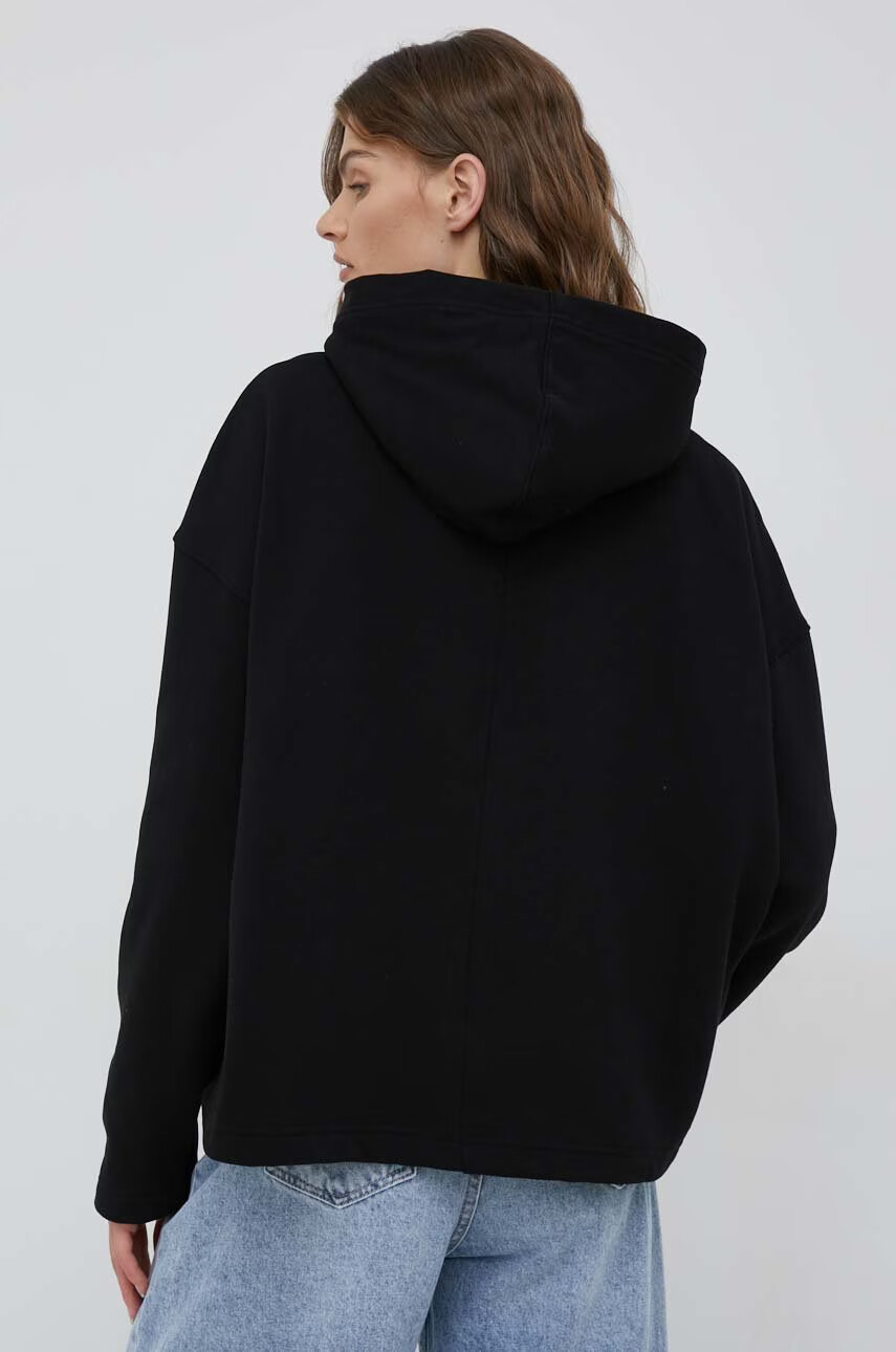 Calvin Klein Jeans Суичър в черно с качулка с принт - Pepit.bg