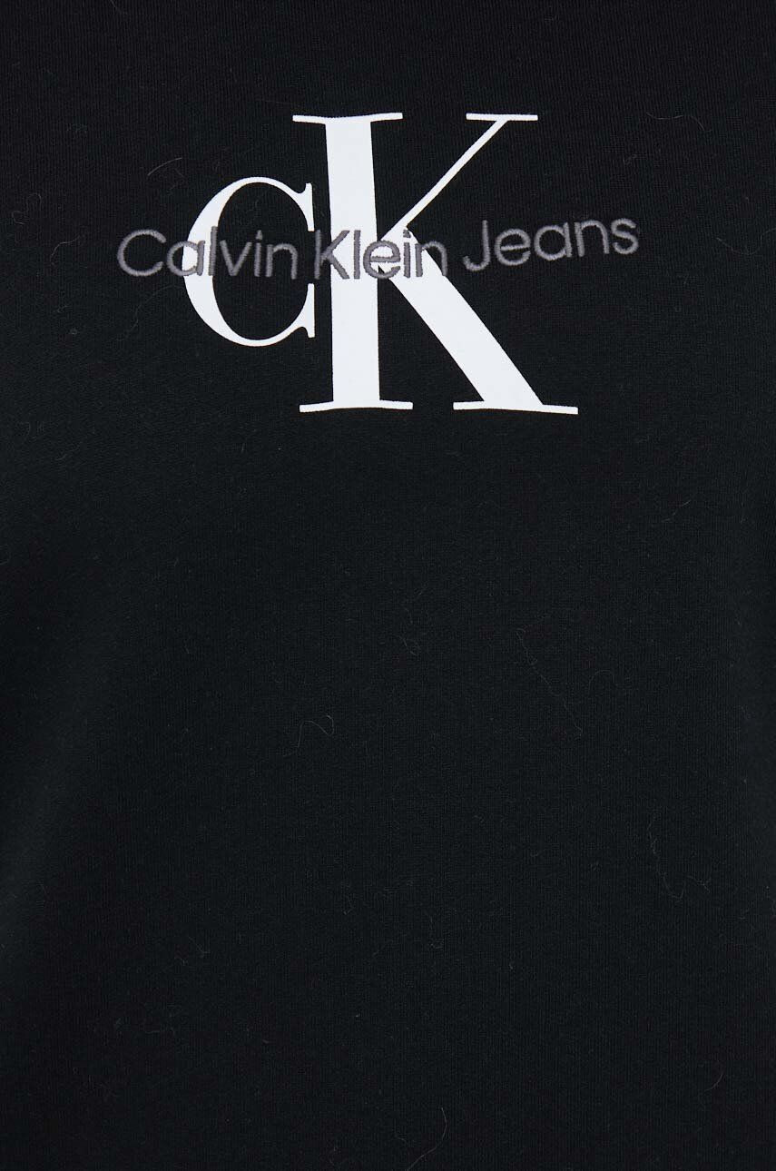 Calvin Klein Jeans Суичър в черно с принт - Pepit.bg