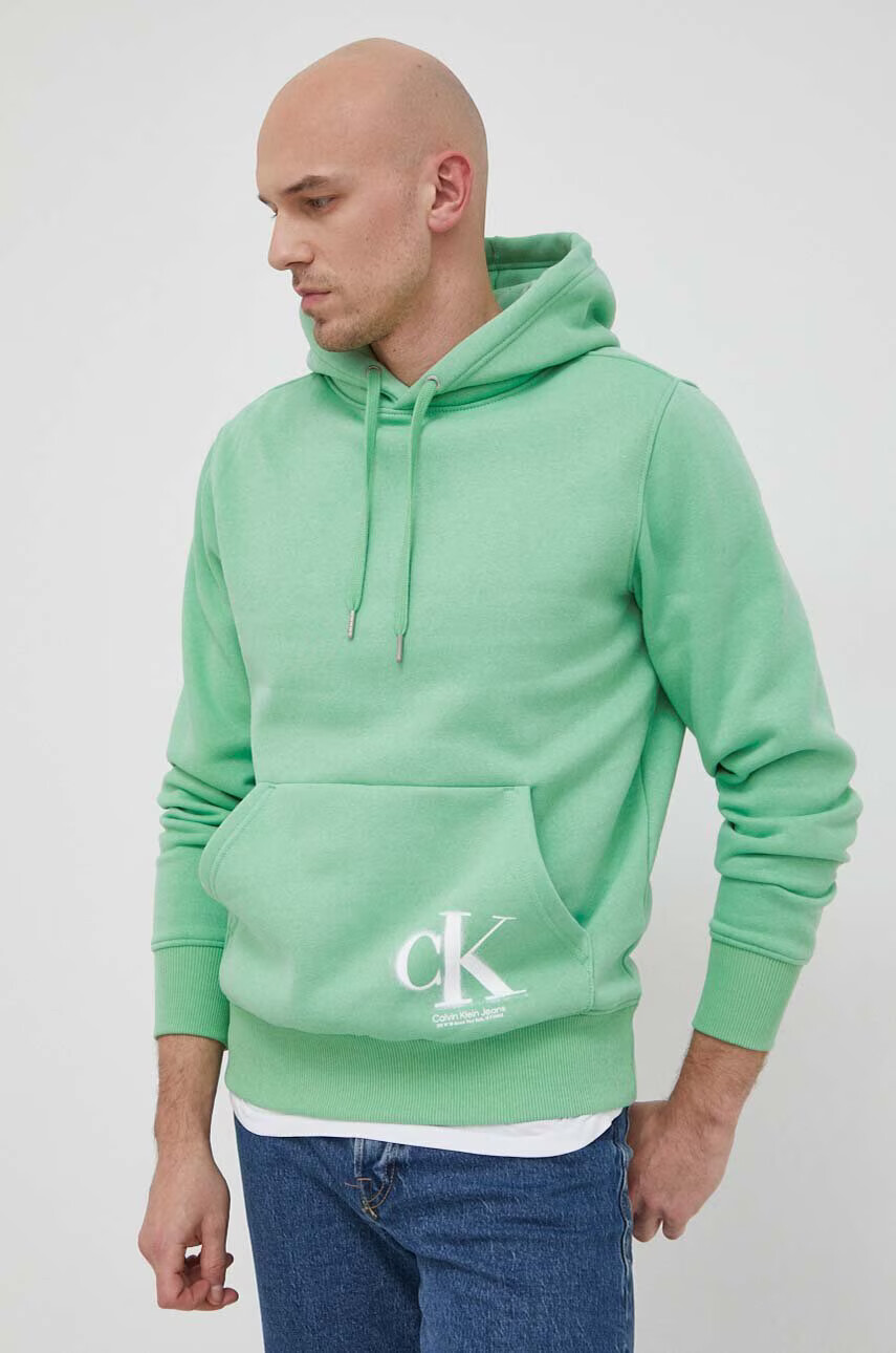 Calvin Klein Jeans Суичър в черно с принт - Pepit.bg