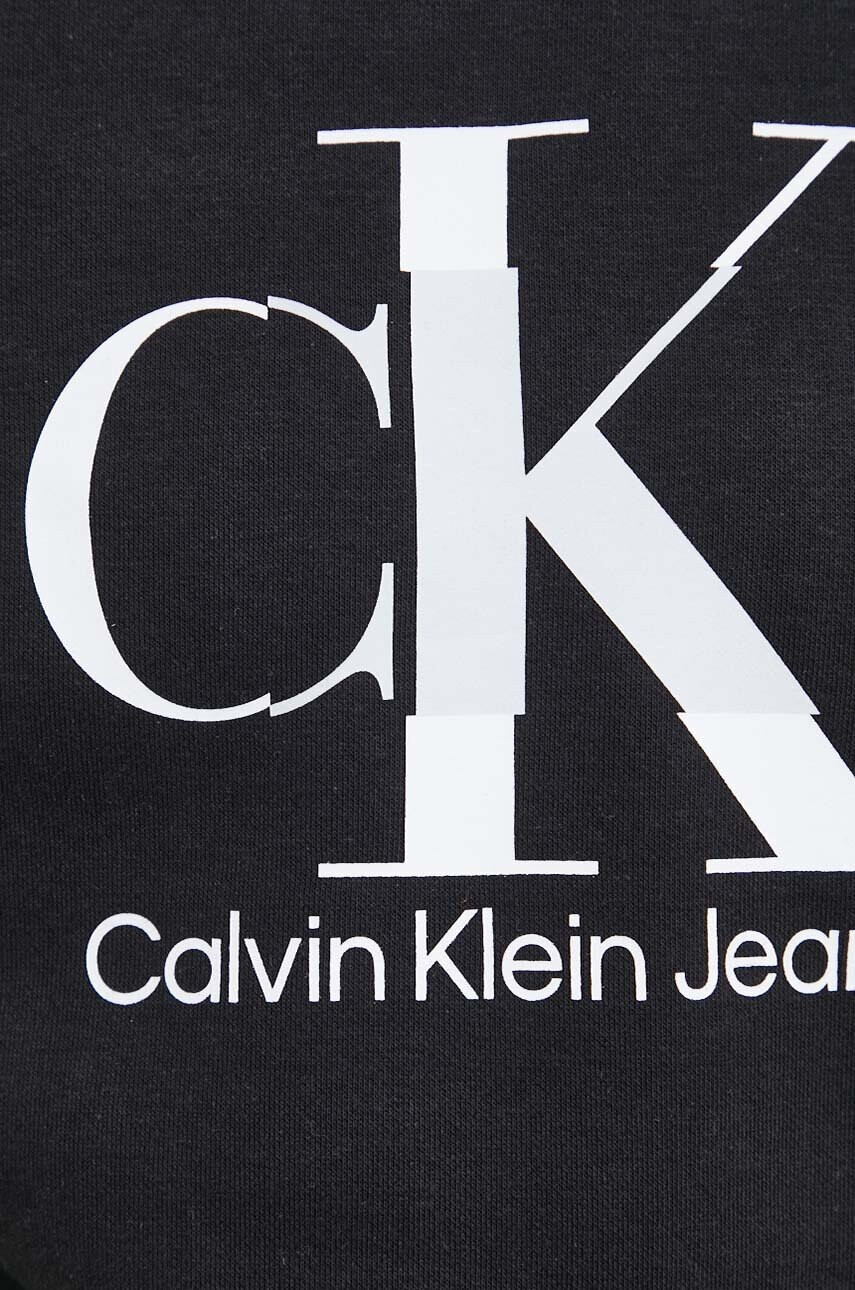 Calvin Klein Jeans Суичър в черно с принт - Pepit.bg