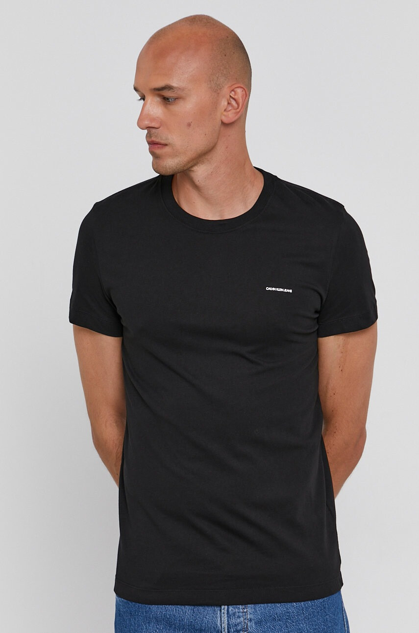 Calvin Klein Jeans Тениска (2 броя) мъжка с изчистен дизайн - Pepit.bg