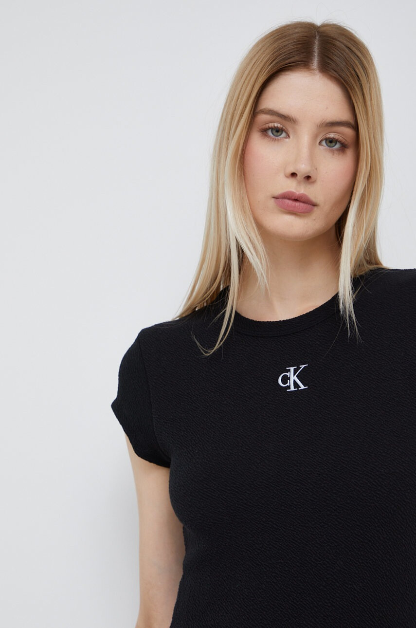 Calvin Klein Jeans Тениска в черно - Pepit.bg