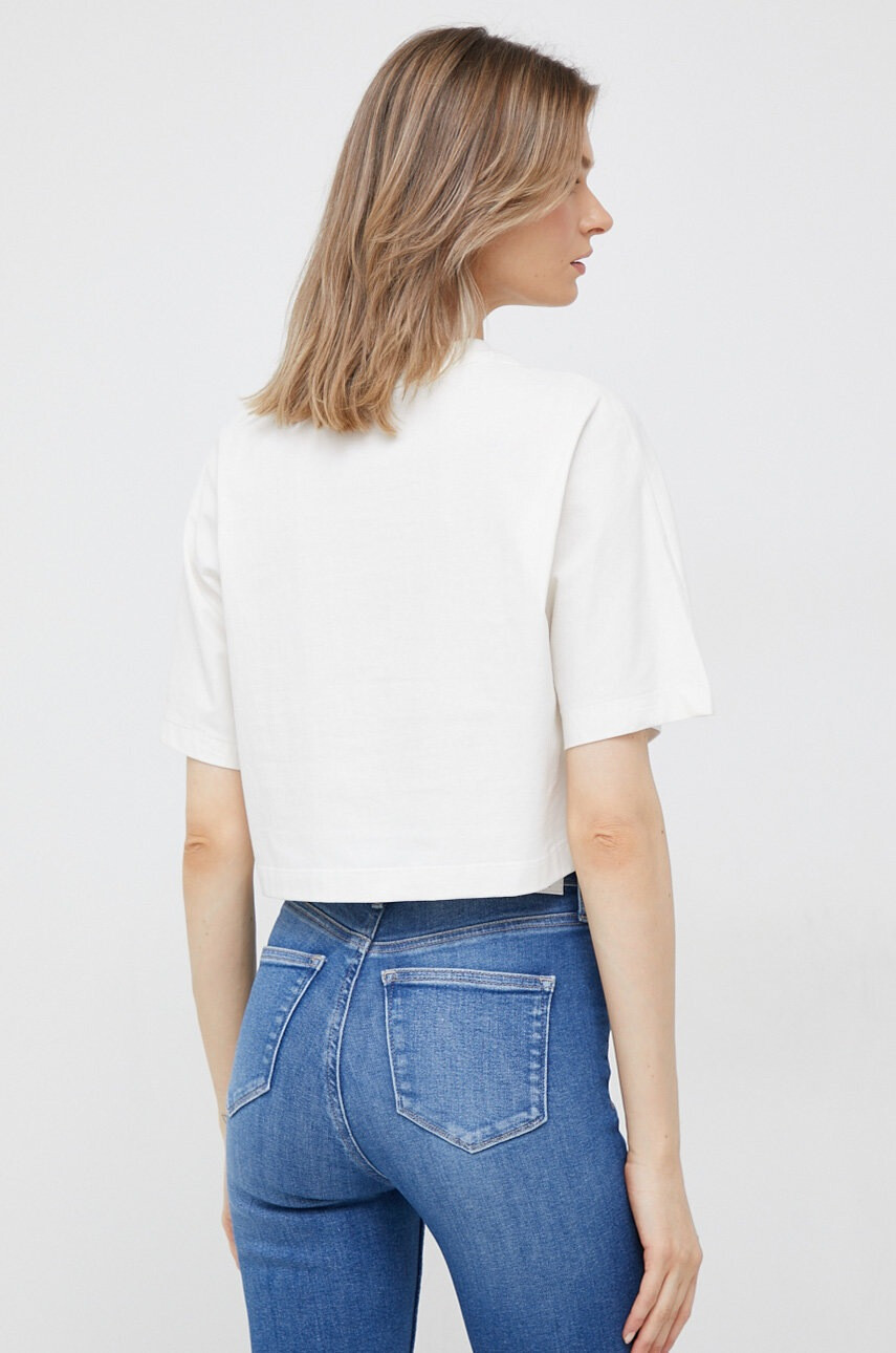 Calvin Klein Jeans Тениска в бежово - Pepit.bg