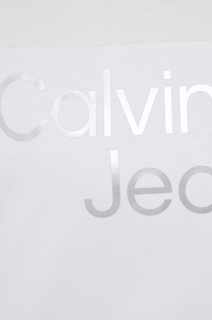 Calvin Klein Jeans Тениска в бежово - Pepit.bg