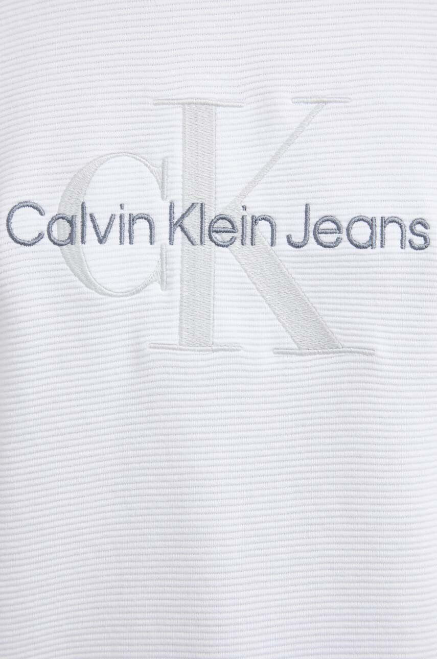 Calvin Klein Jeans Тениска в бяло с принт - Pepit.bg