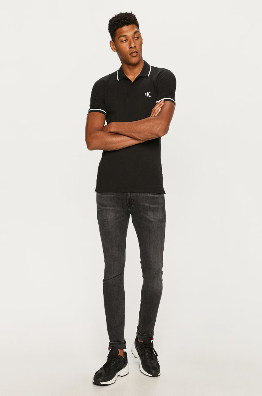 Calvin Klein Jeans Тениска с яка - Pepit.bg