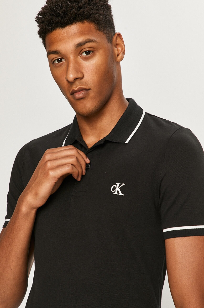 Calvin Klein Jeans Тениска с яка - Pepit.bg